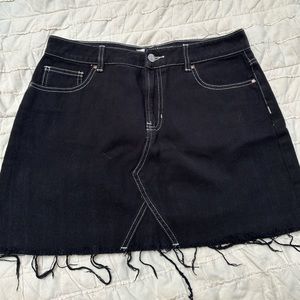 Pacsun Black jean skirt